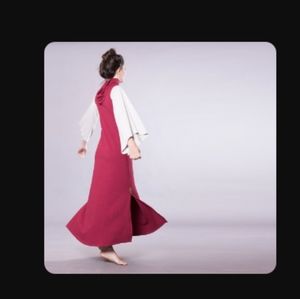 Sleeveless  mock turtleneck maxi dress